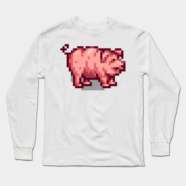 Pig Long Sleeve T-Shirt by SpriteGuy95